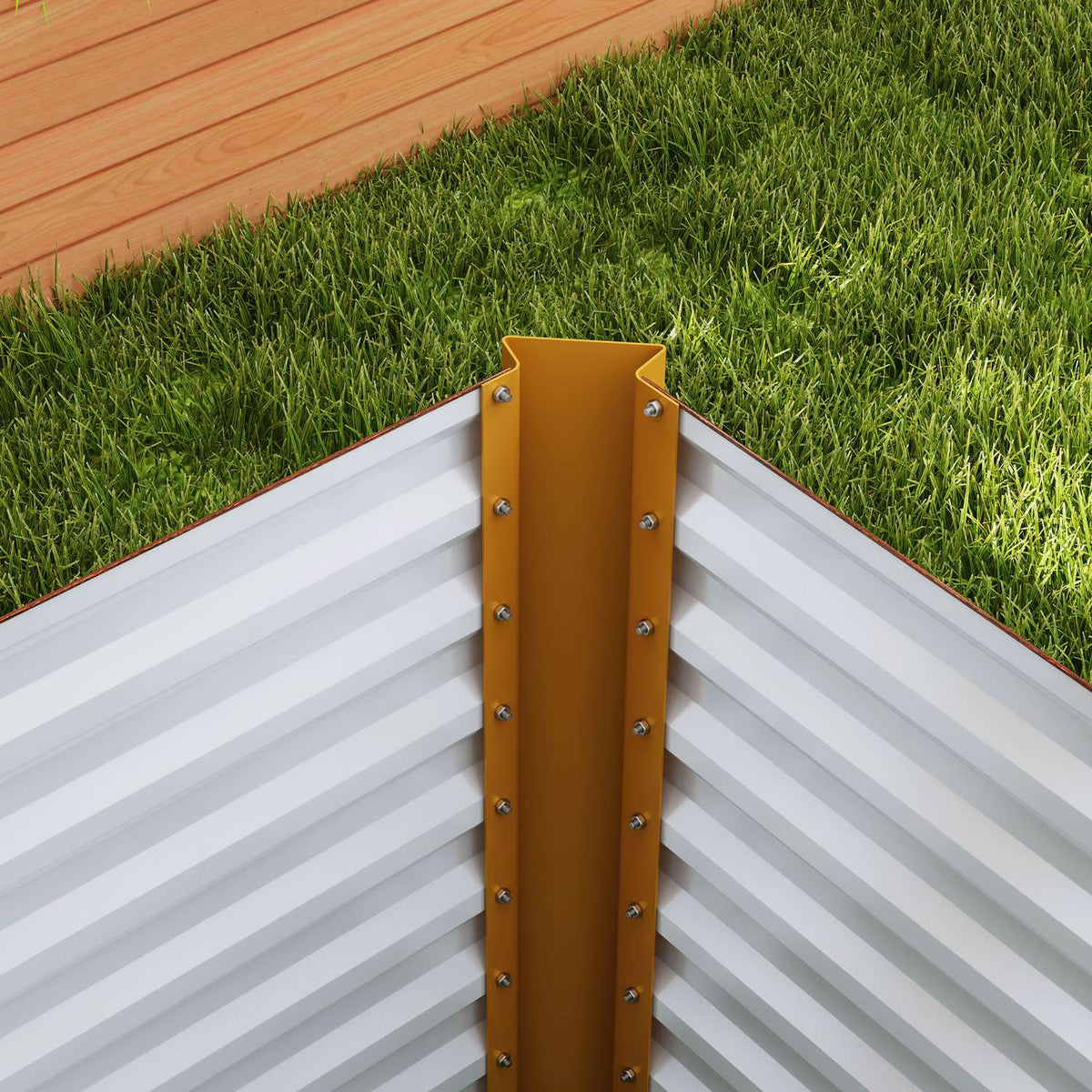 Set of 2 raised bed flower beds, weather-resistant, plant bed, cold frame, garden bed, plant pot, plant box made of galvanized steel, flower box for patio and garden, 120 x 60 x 60 cm