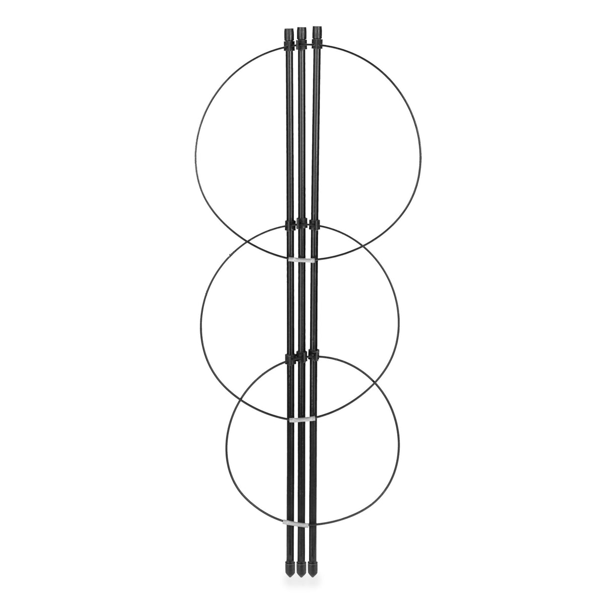 Set of 4 Round Plant Supports, 45 cm