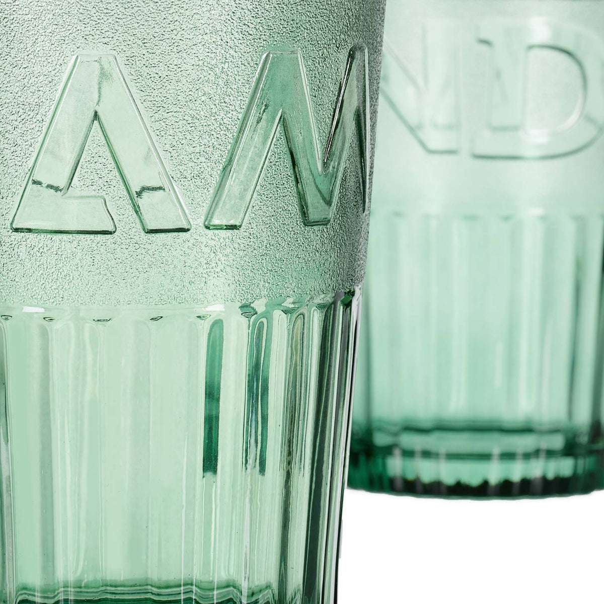 Set of 4 drinking glasses with handles