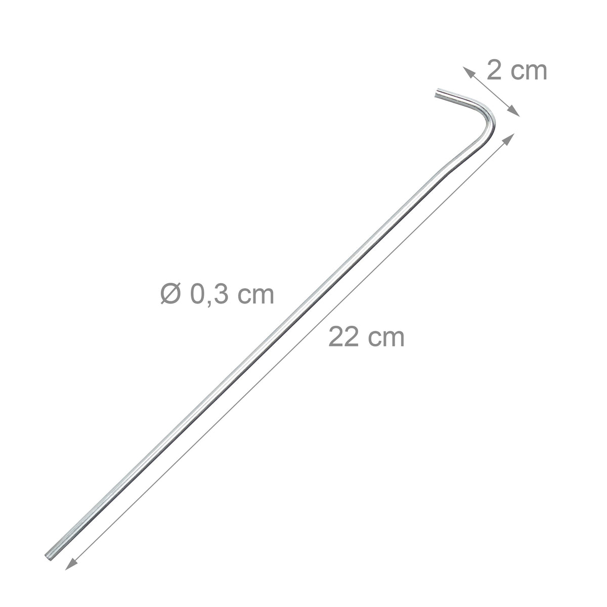 Set of 50 tent pegs