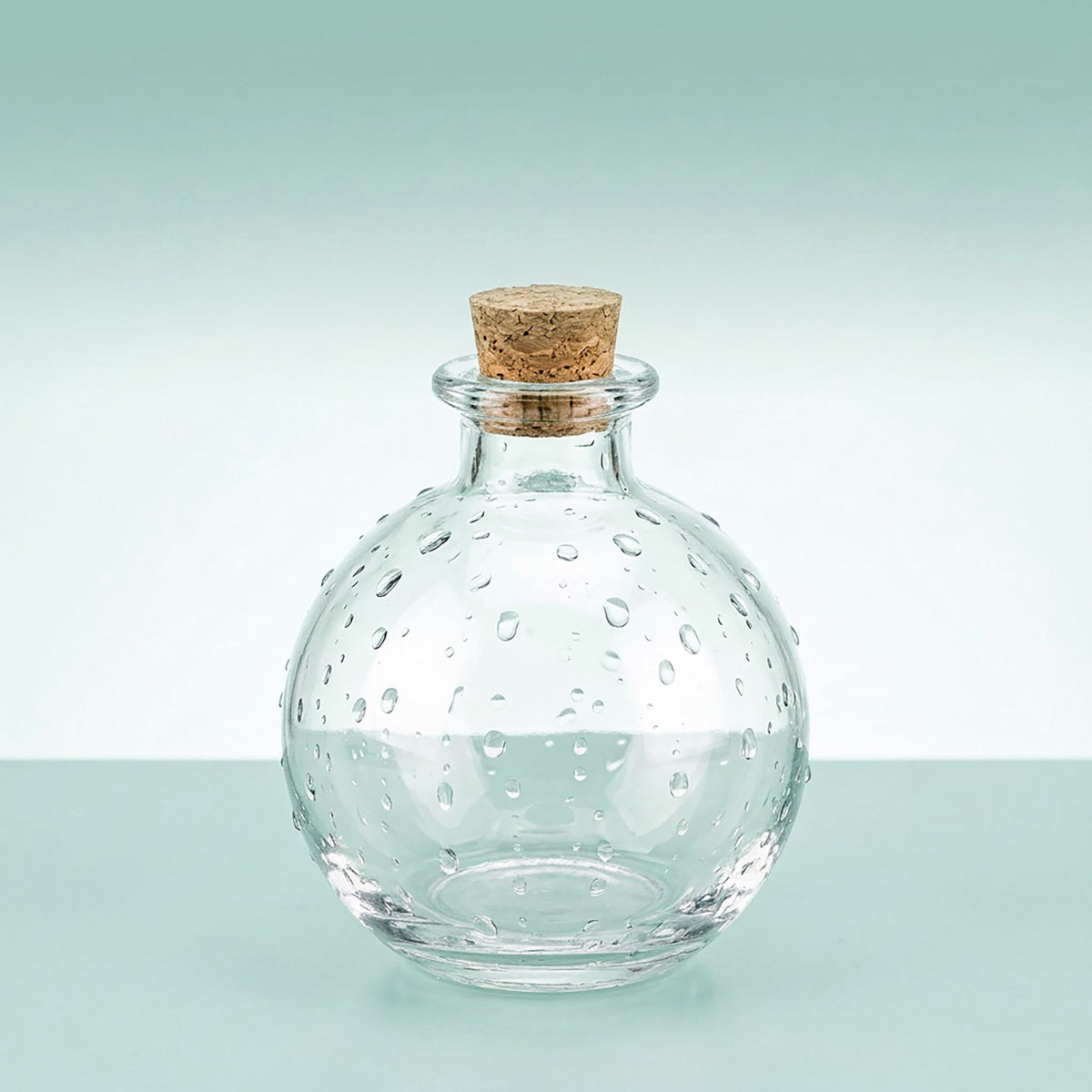 Set of 6 Glass Bottles with Corks, 260ml Capacity