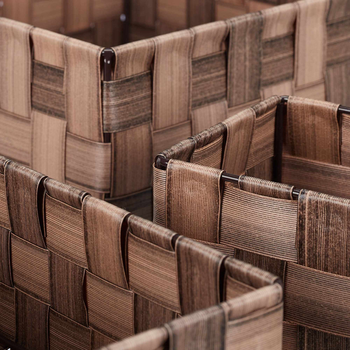 Set of 6 Plastic Storage Baskets