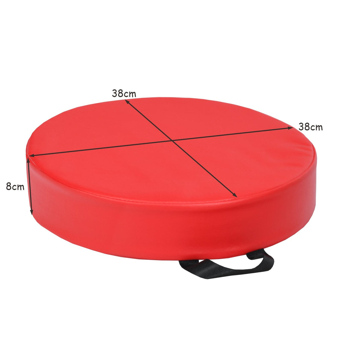Set of 6 children's round chair cushions, floor cushions, seat cushions