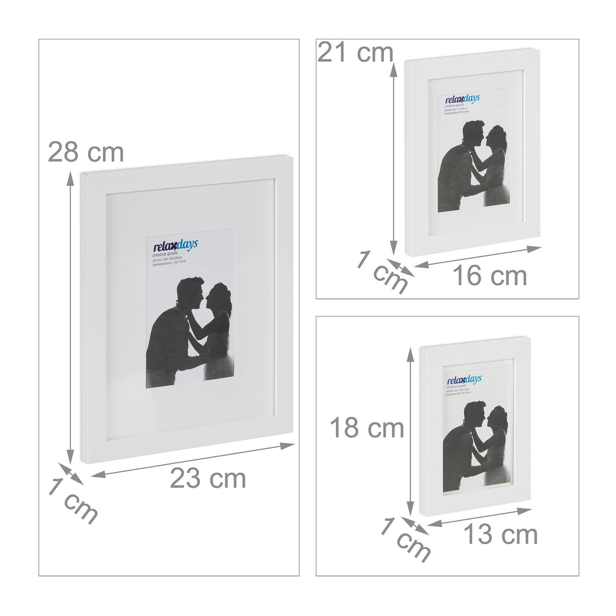 Set of 7 picture frames