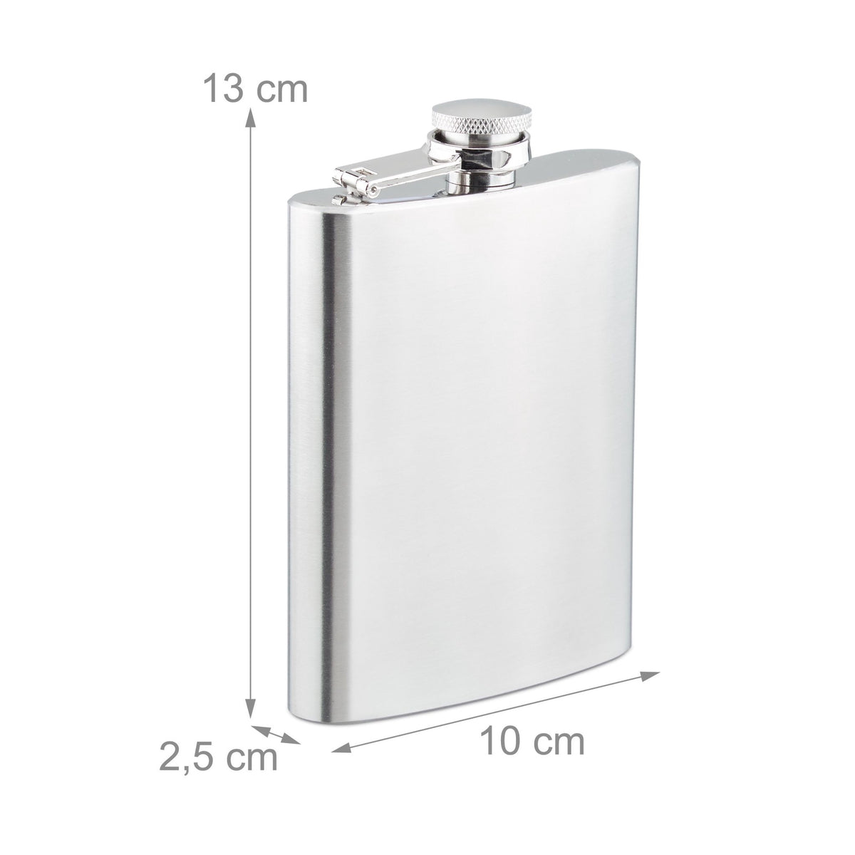 Set of 7 stainless steel spout bottles
