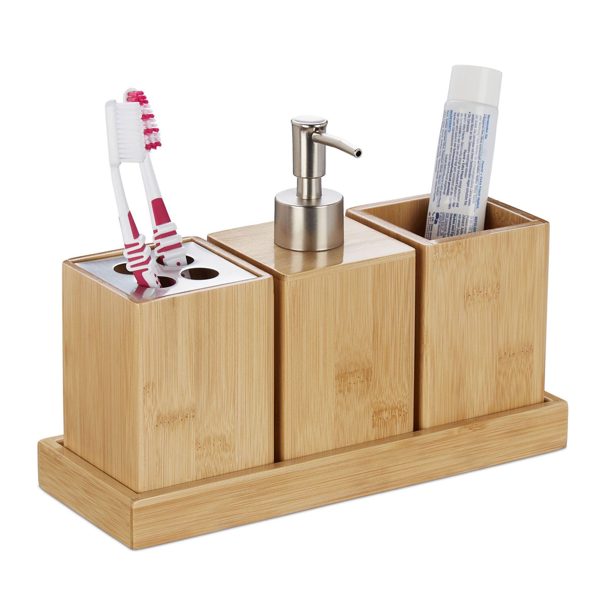 Set of bathroom accessories