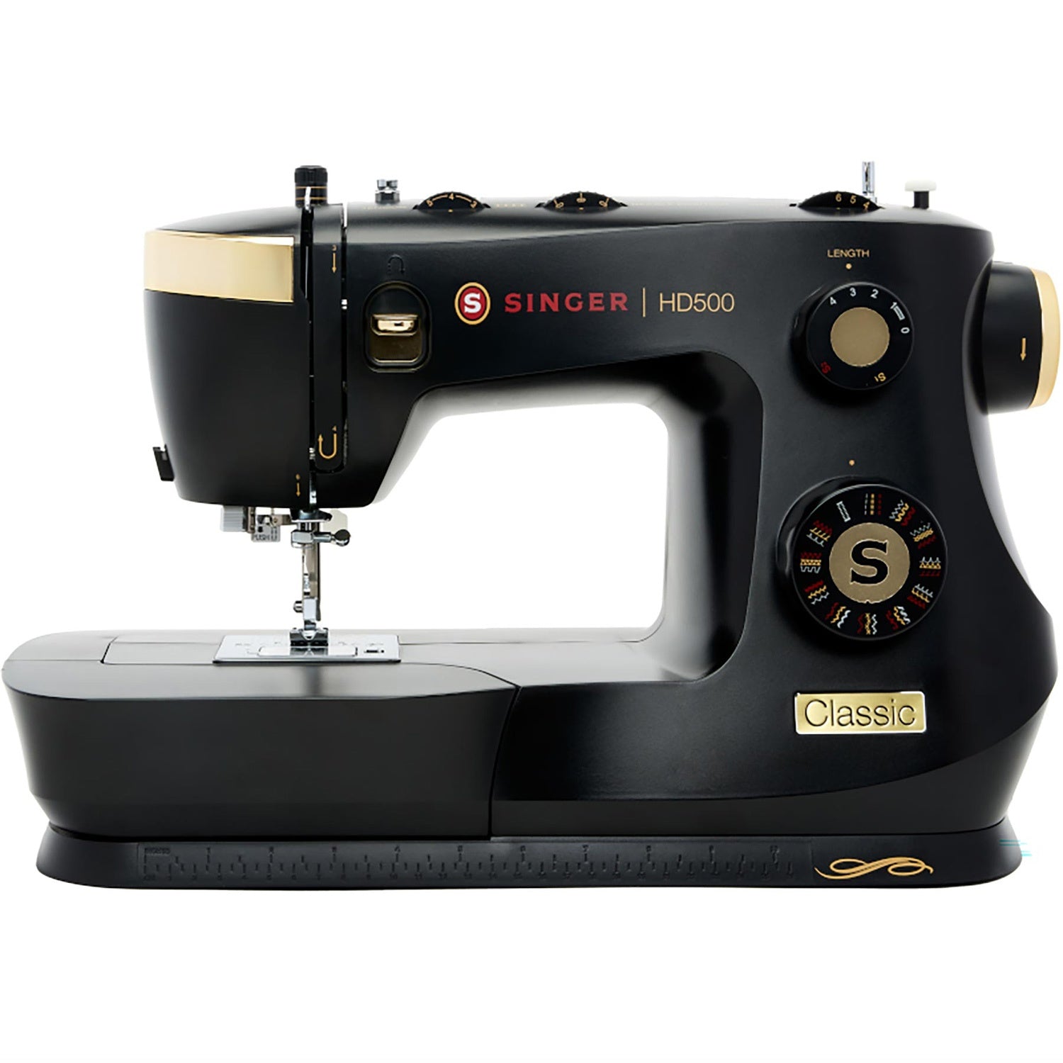 Sewing Machine, Heavy-Duty, 32 Stitches, Black