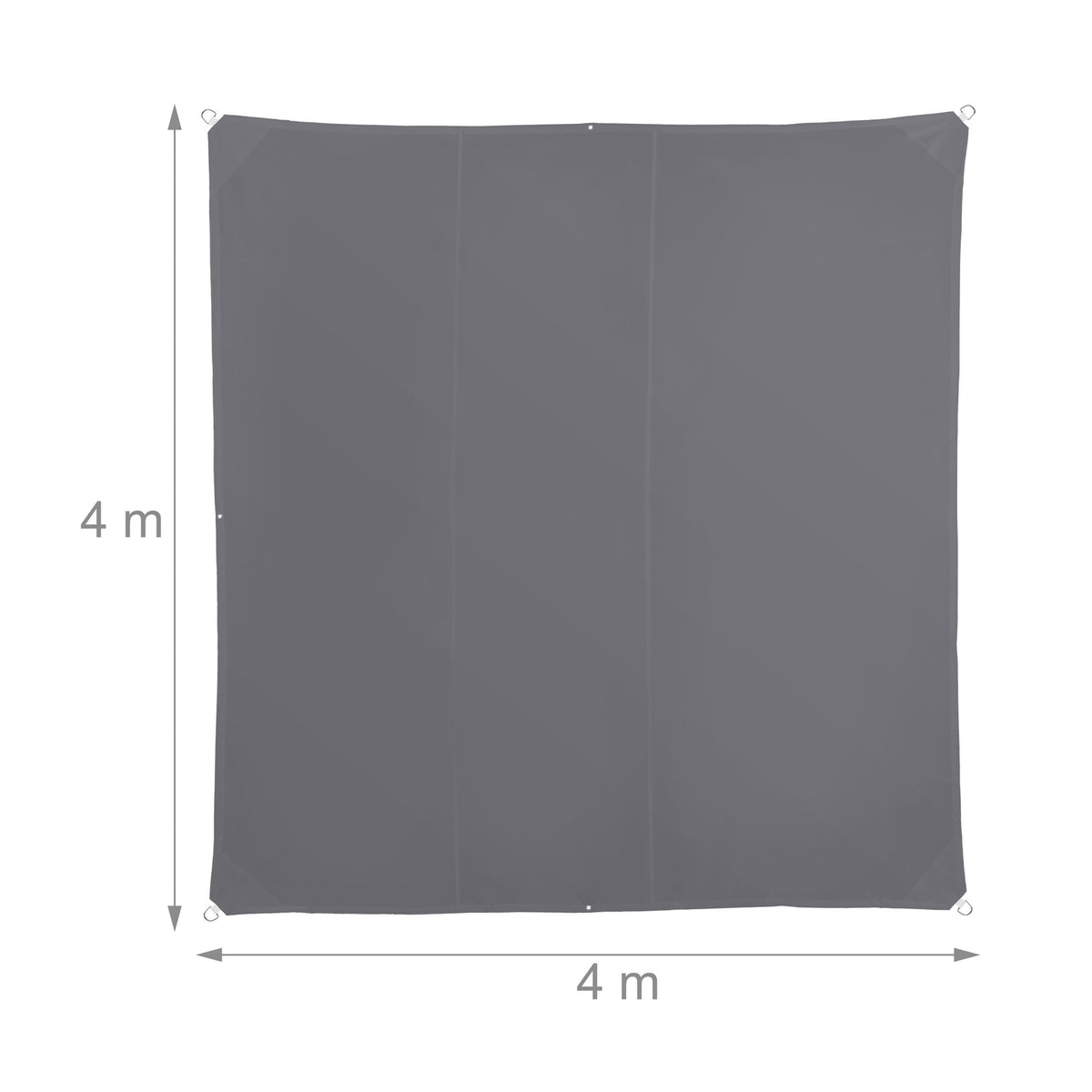 Shade Sail, Grey, UV Protection, Water-Repellent