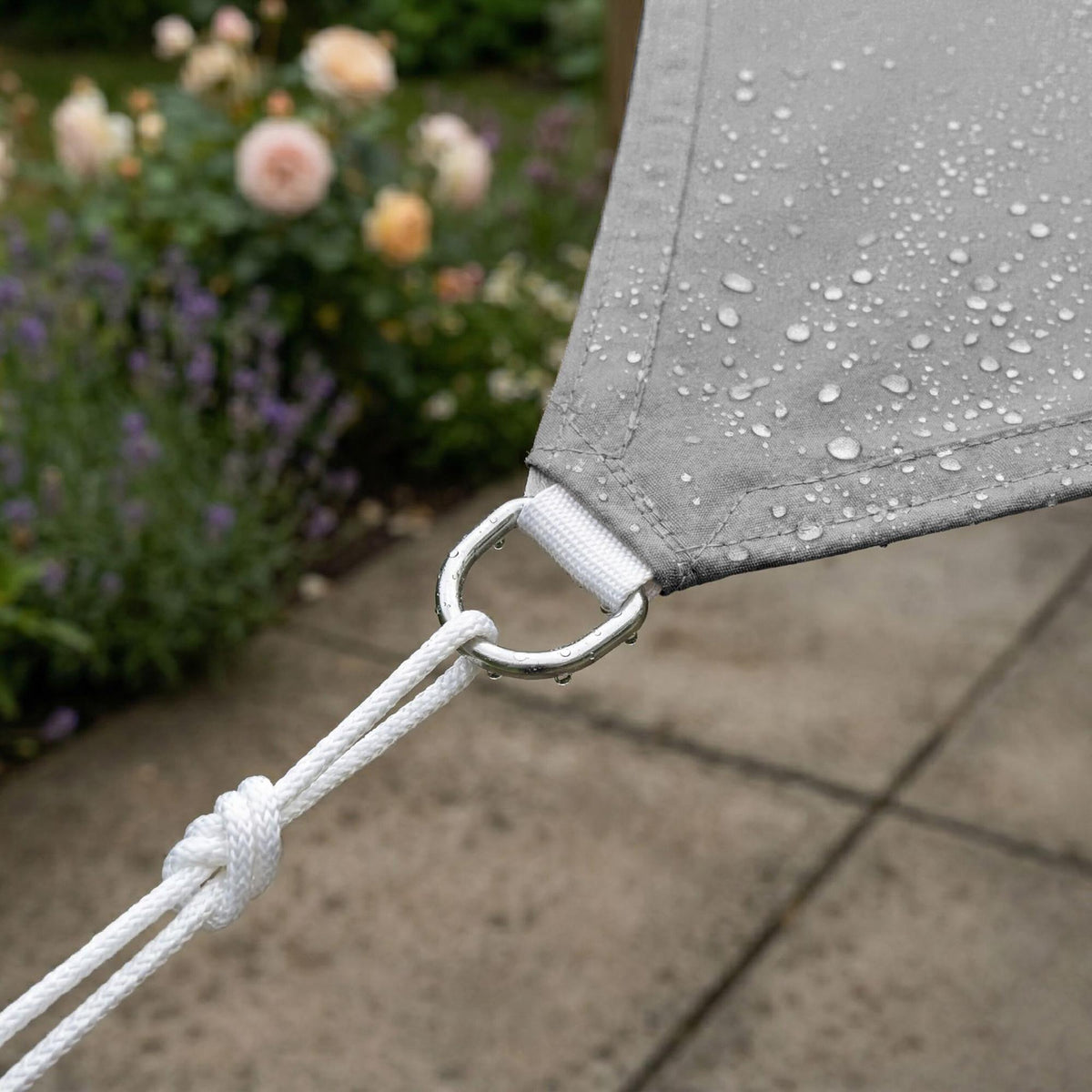Shade Sail With Eyelets – Polyester, Water-Repellent