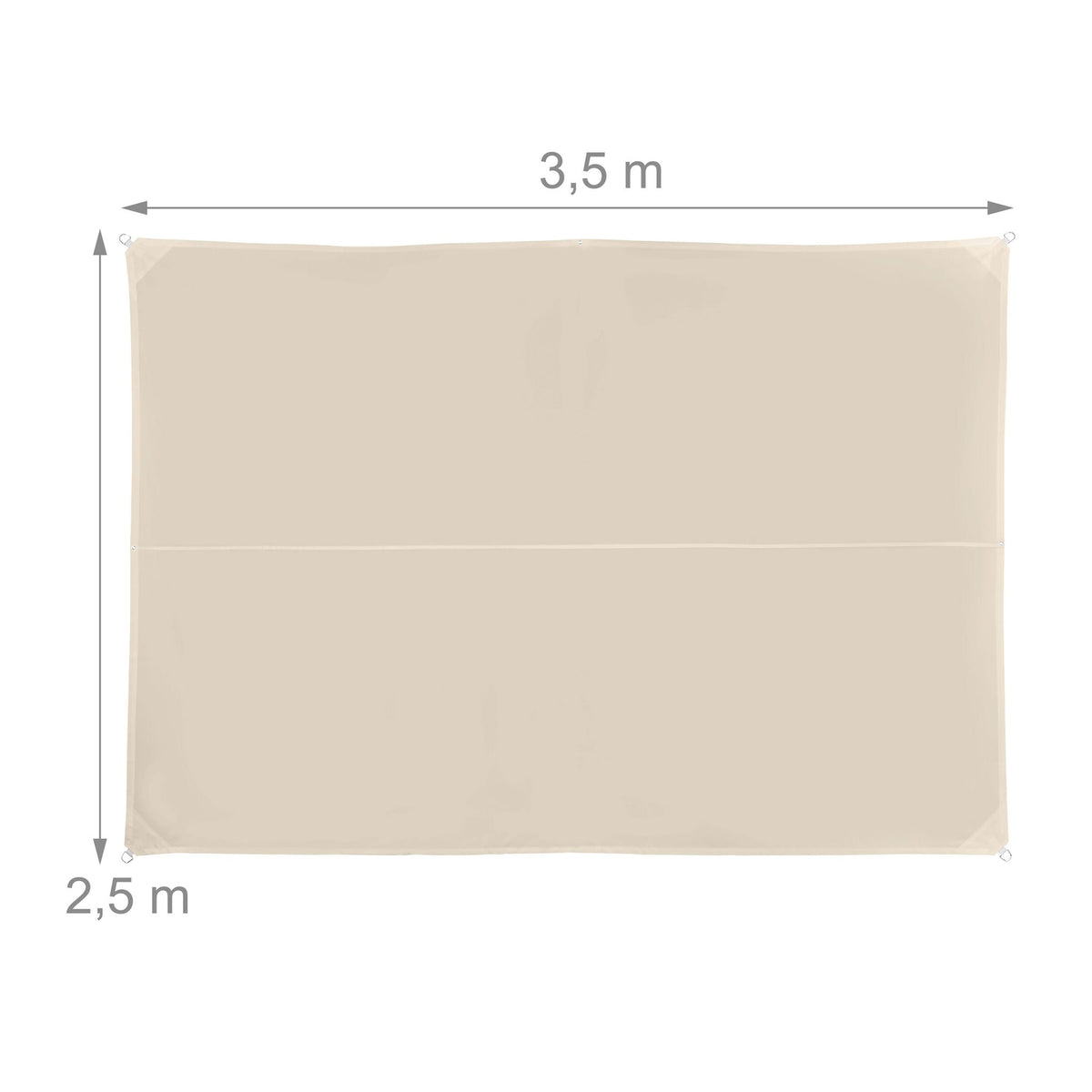 Shade Sail With Eyelets – Water-Repellent Polyester