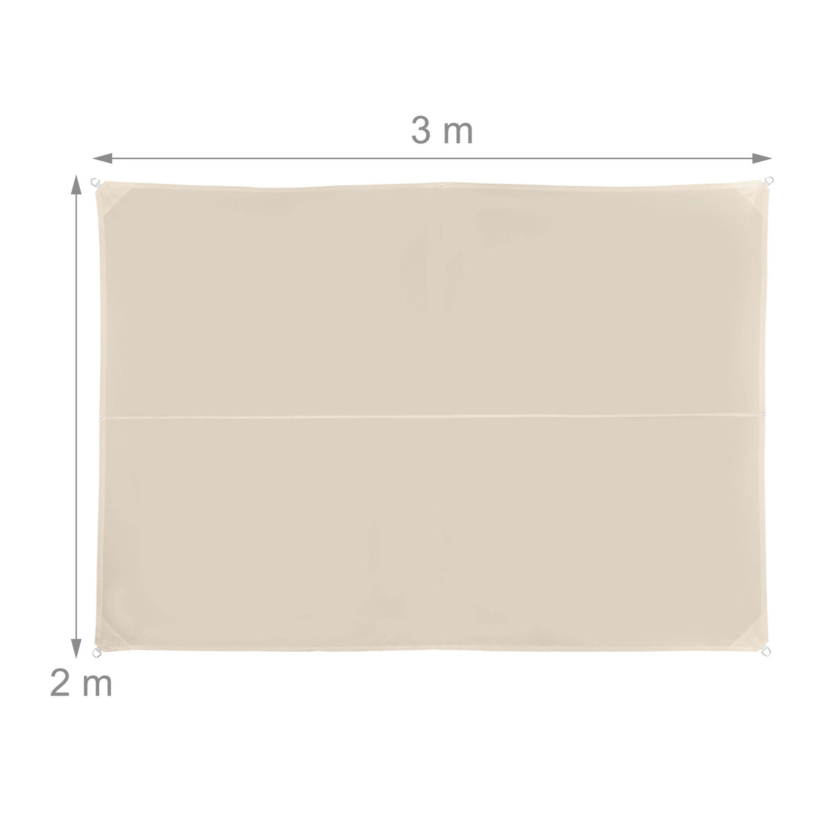 Shade Sail With Eyelets – Water-Repellent Polyester