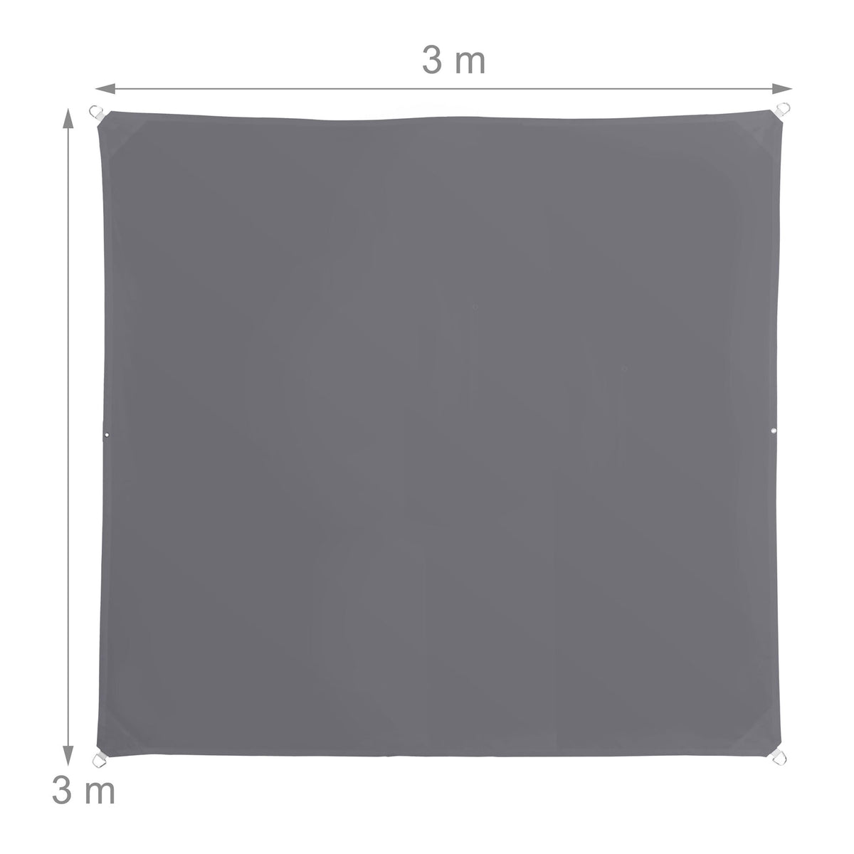 Shade Sail With Eyelets, Water-Repellent Polyester