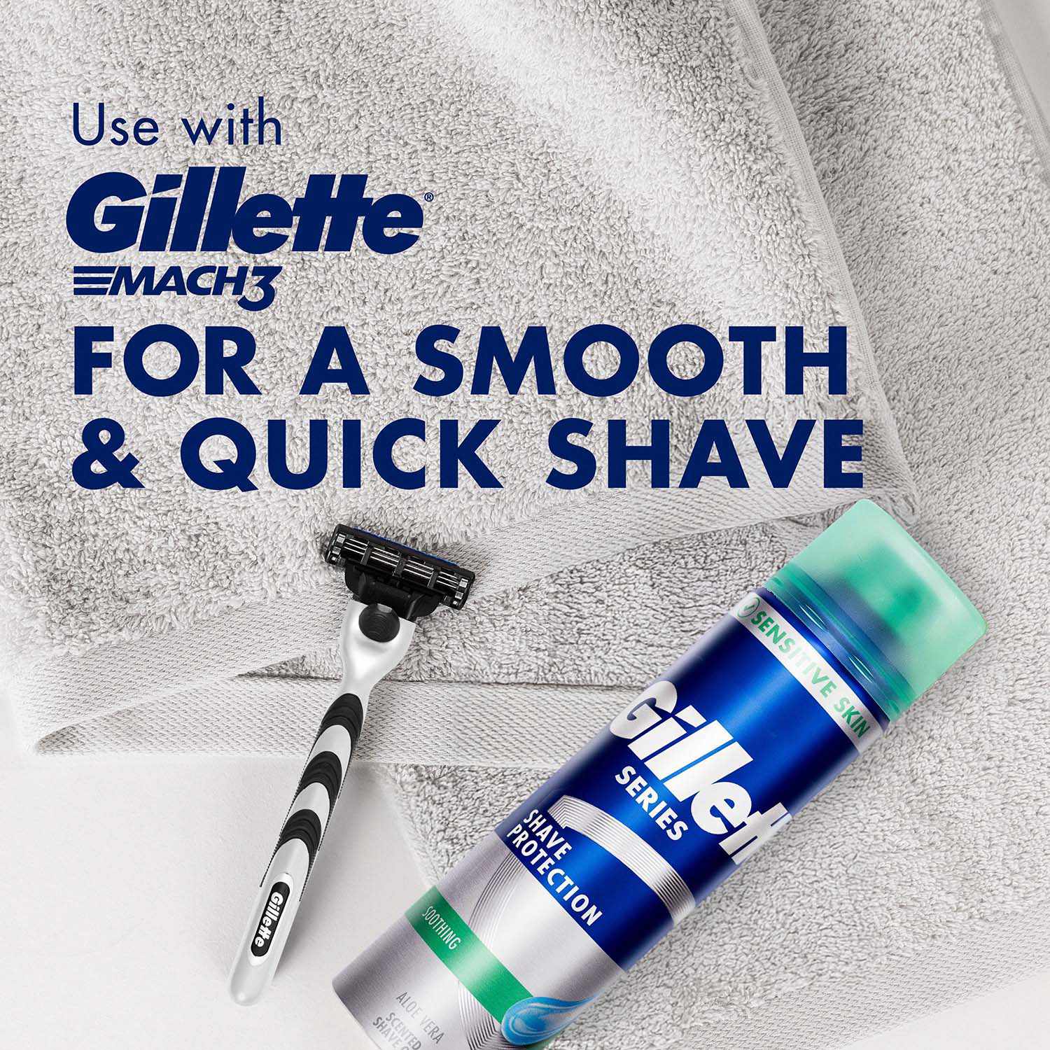 Shaving Gel for Sensitive Skin with Aloe Vera, 200ml