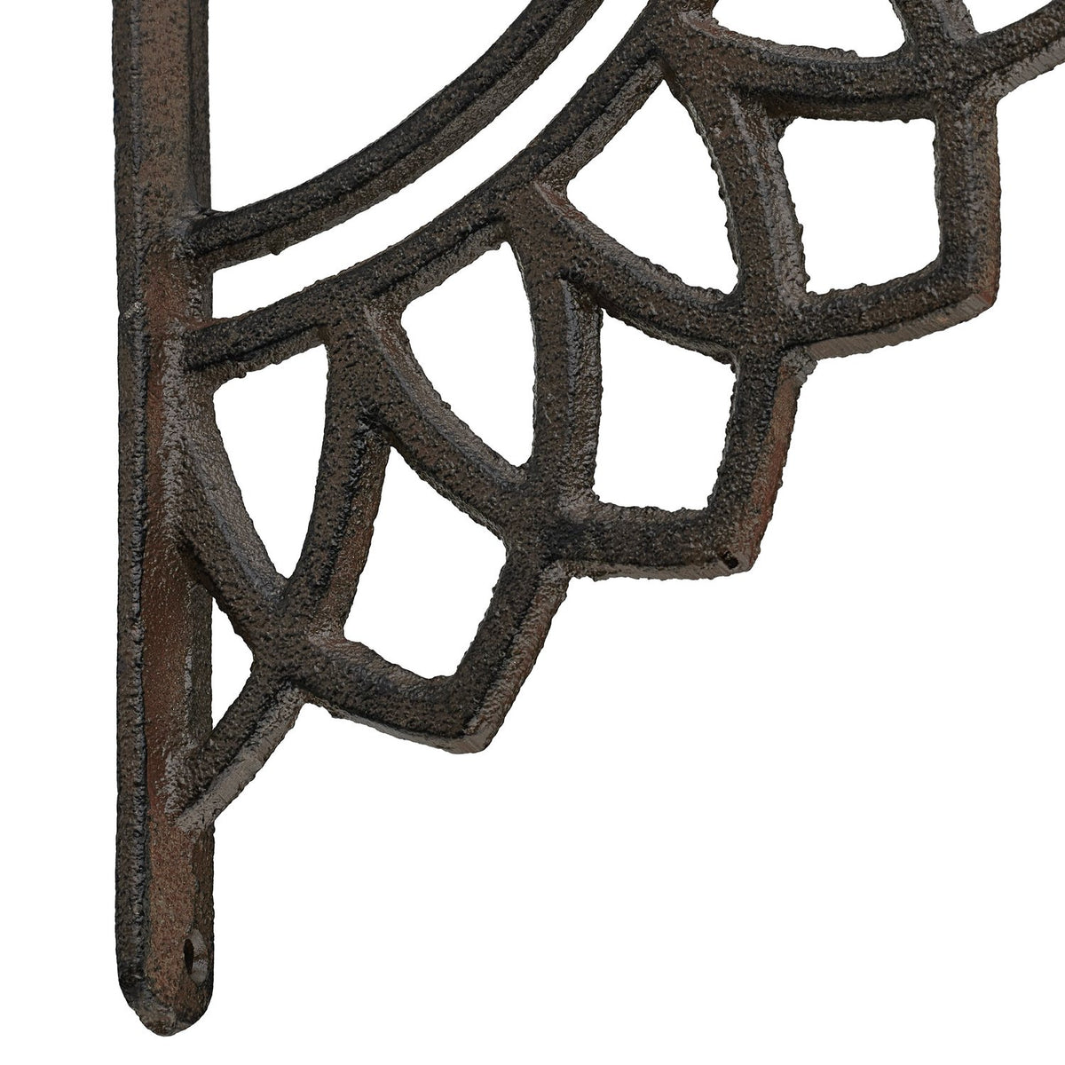 Shelf Brackets, Mandala Design, Cast Iron, Set of 2