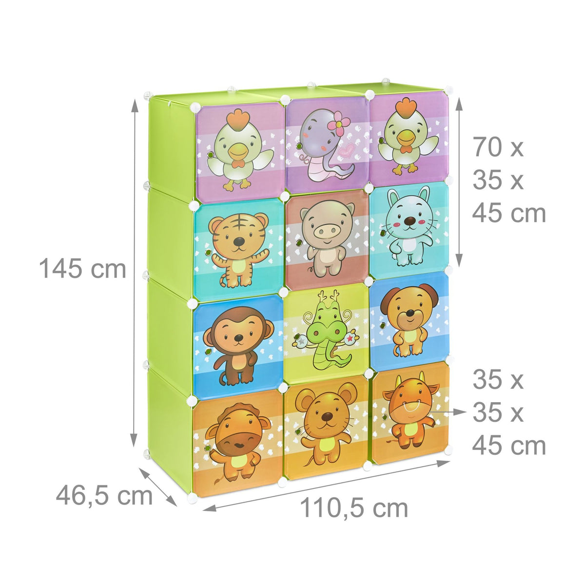 Shelf for children's room with motif