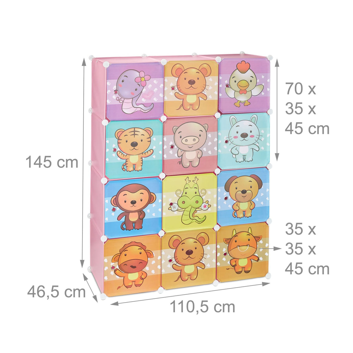 Shelf for children's room with motif