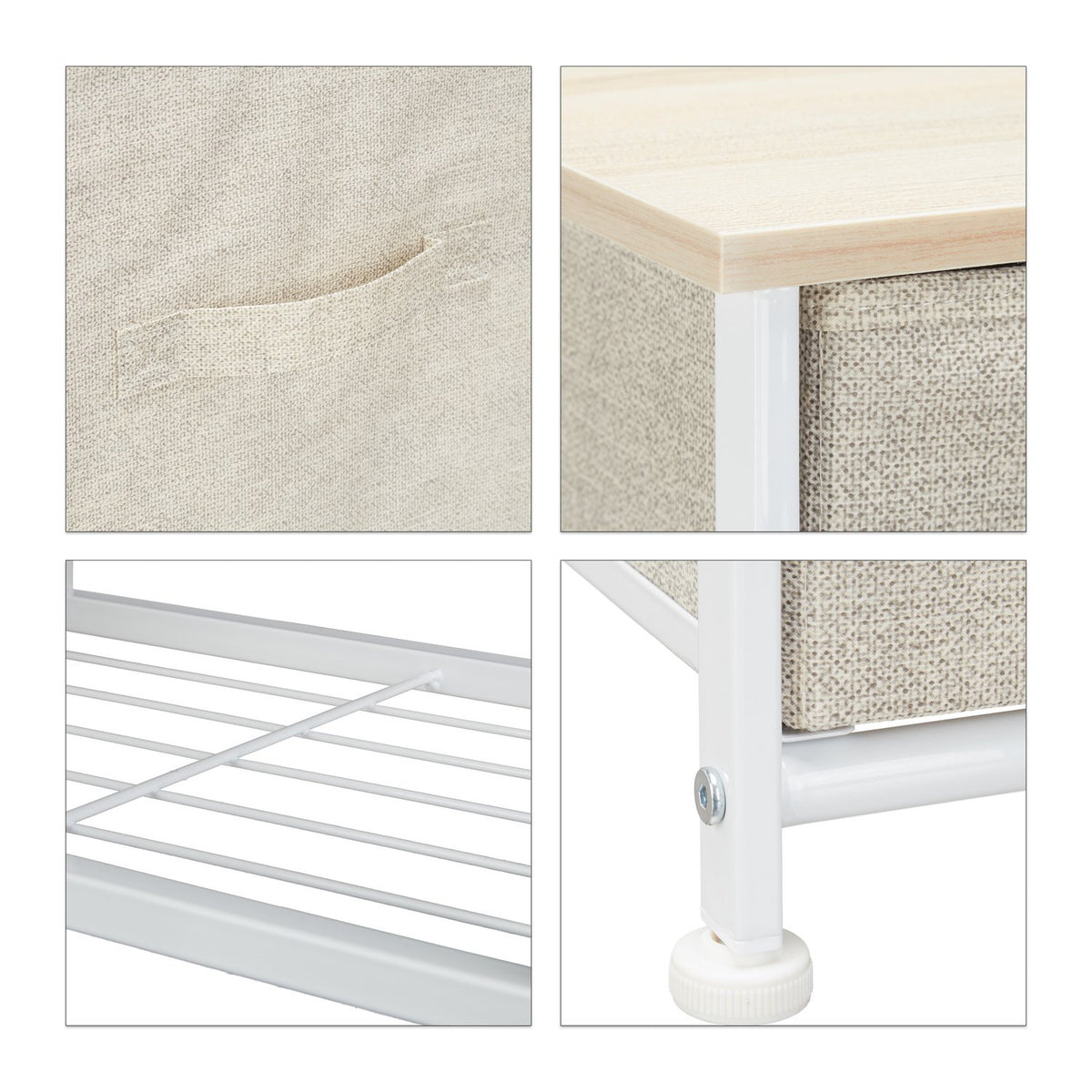 Shelf system different variants beige