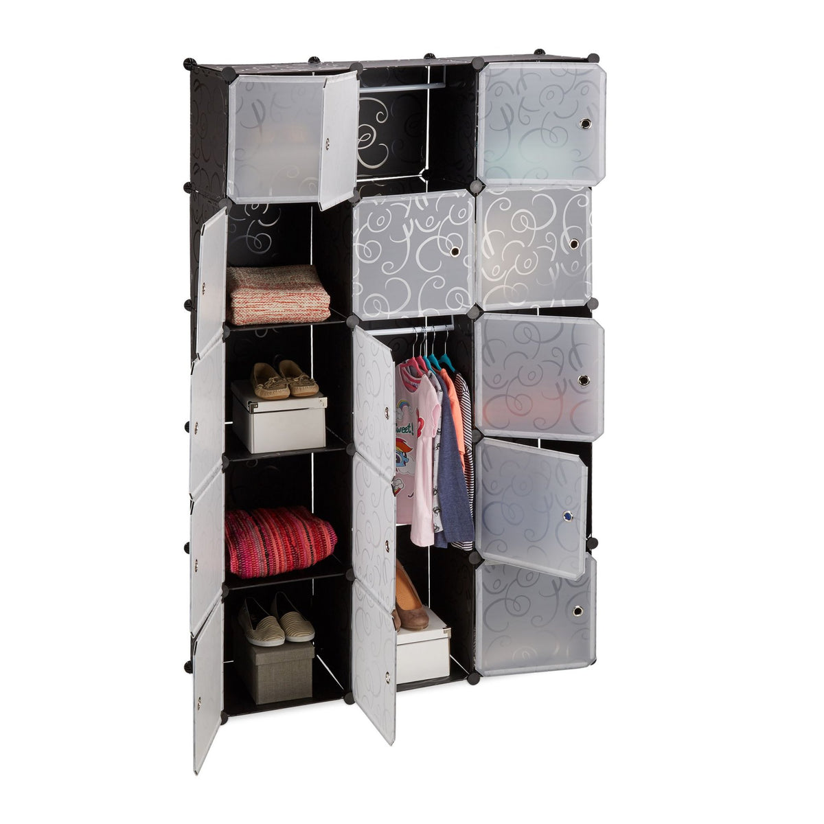 Shelf system wardrobe 11 compartments