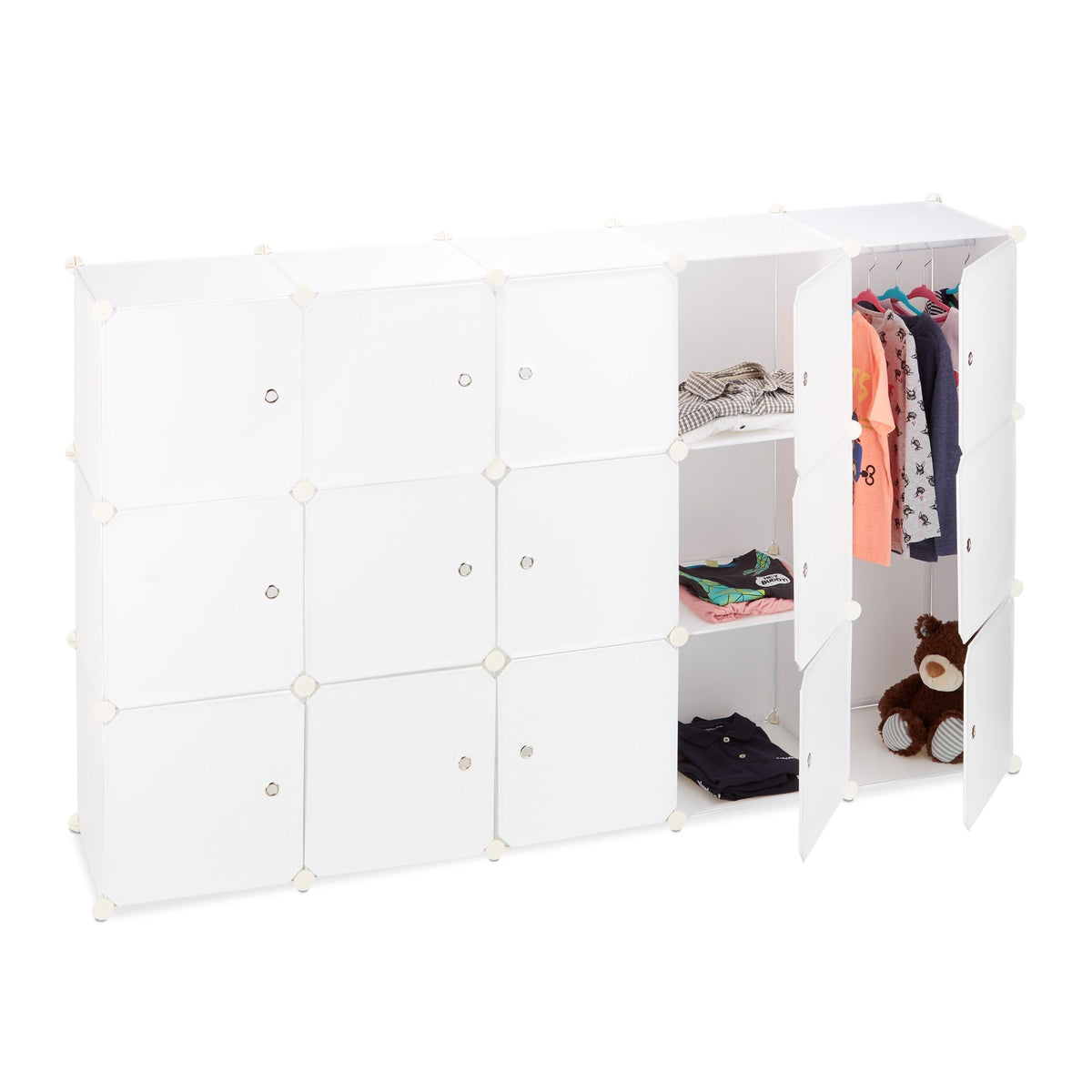 Shelf system wardrobe 11 compartments