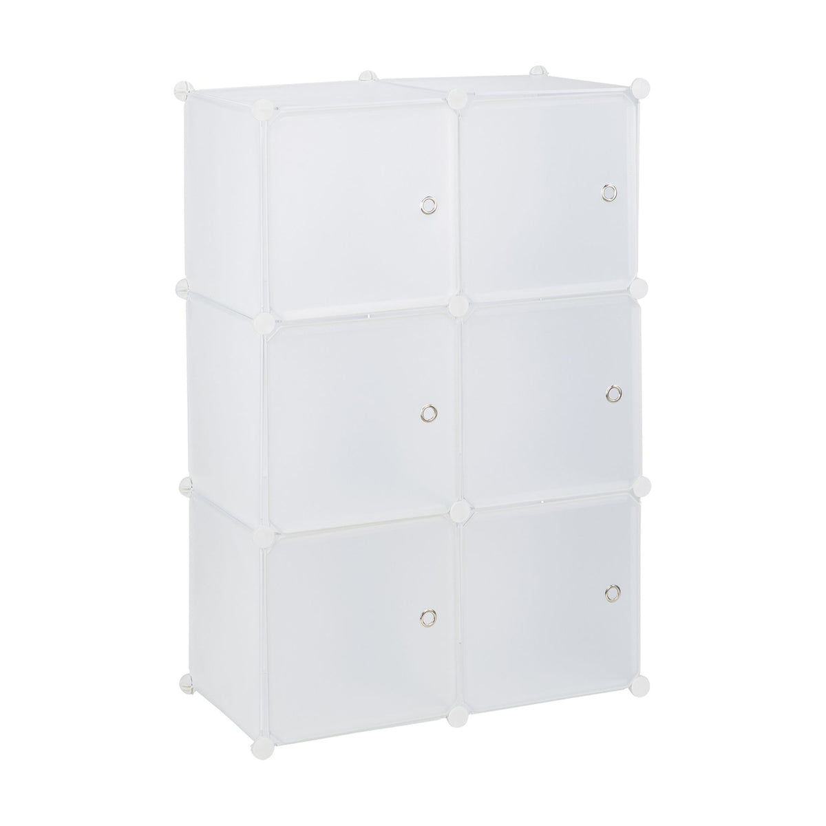 Shelf system with 6 doors