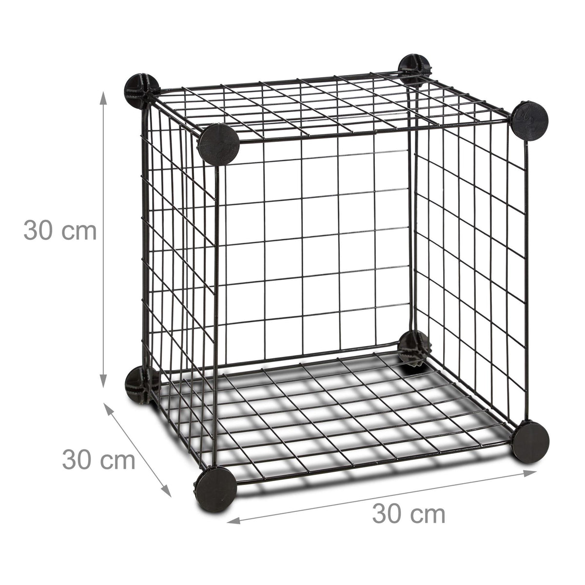 Shelf system with wire mesh 6 compartments