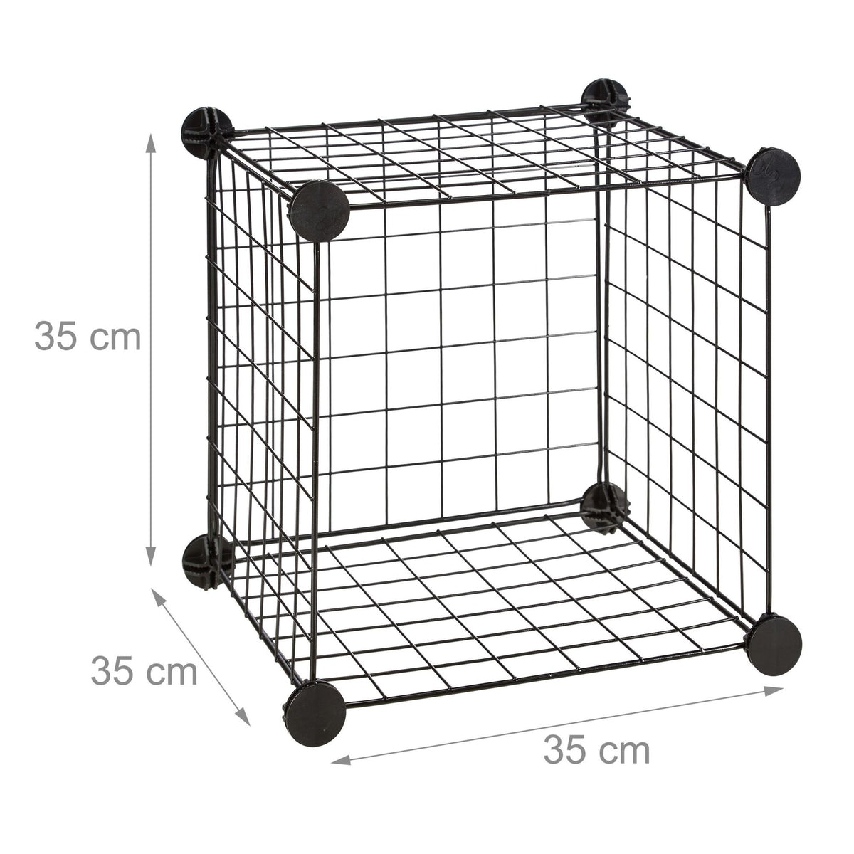 Shelf system with wire mesh 6 compartments