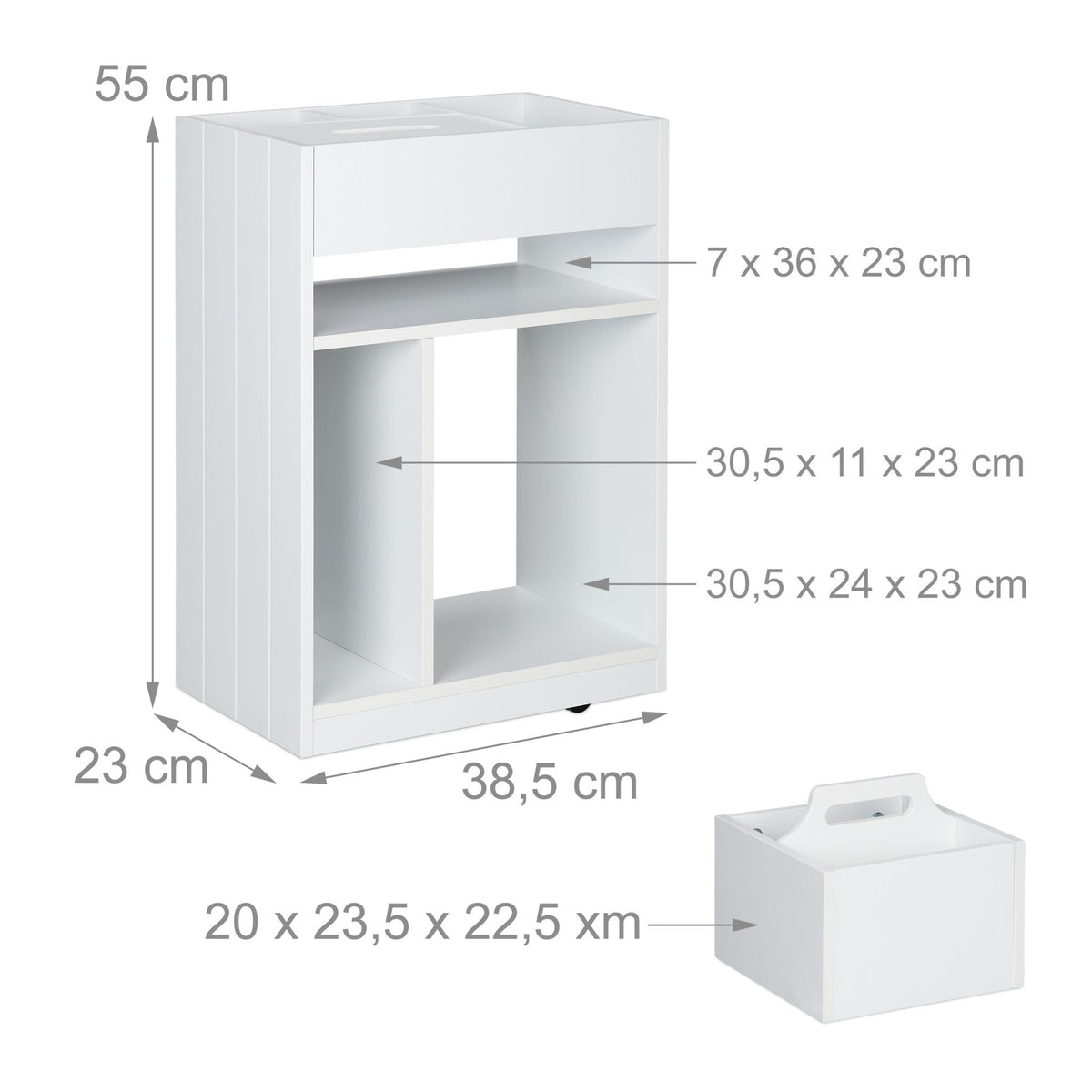 Shelf trolley for office, bathroom & kitchen