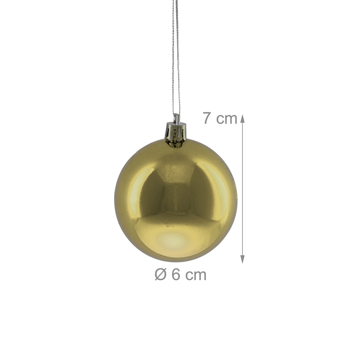 Shiny Christmas Baubles Set, 100 Pieces