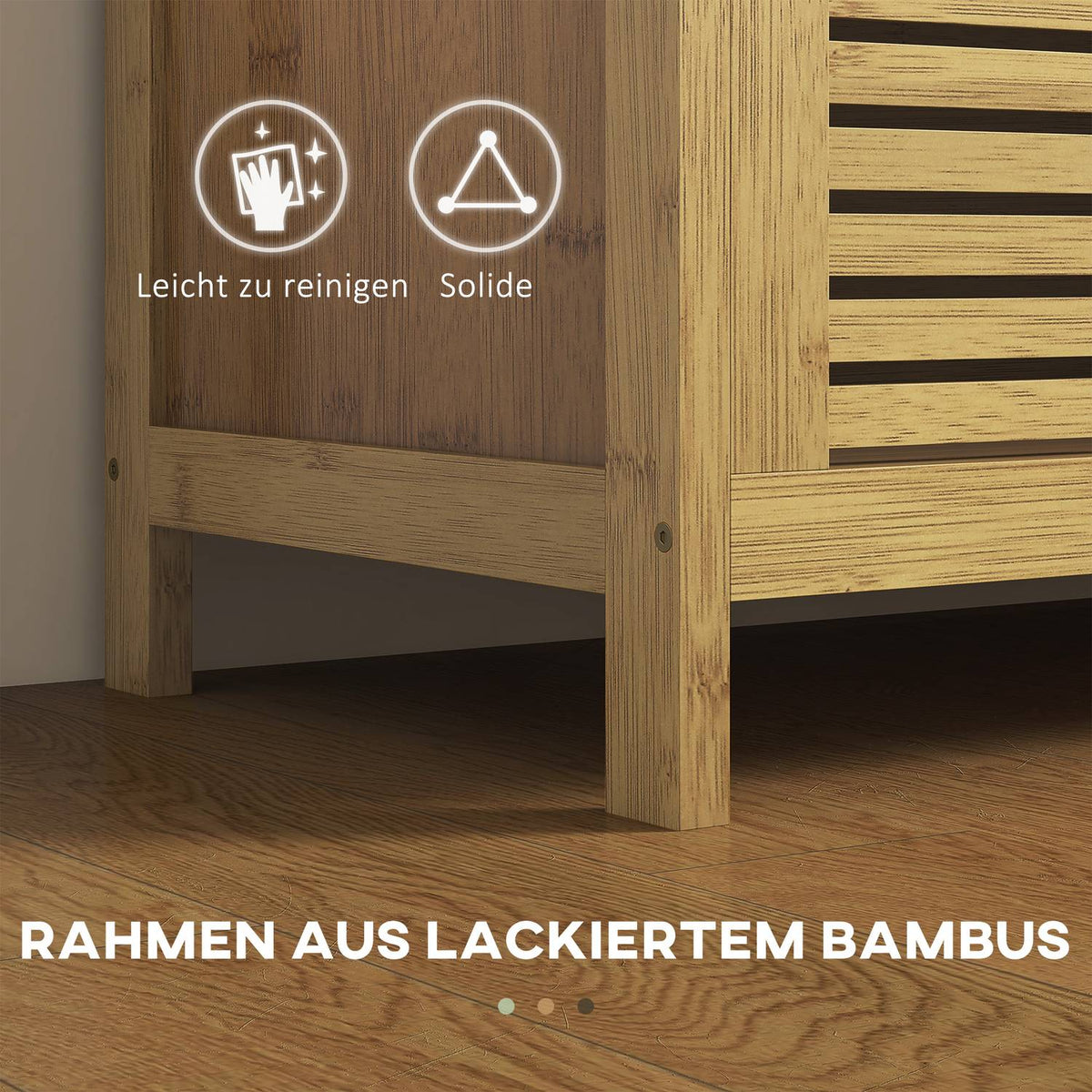 Shoe Bench, Bench With Folding Lid, Cloakroom Bench, Shoe Rack, Shoe Storage For Hallway, Bamboo, Natural, 100 X 40 X 60 Cm