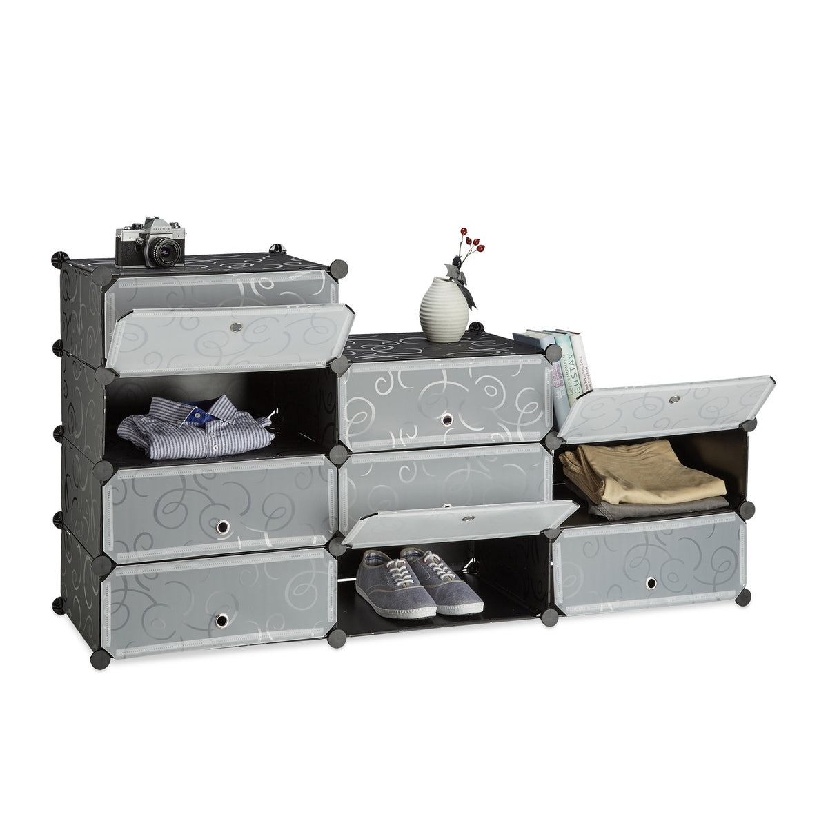 Shoe Cabinet with 10 Compartments