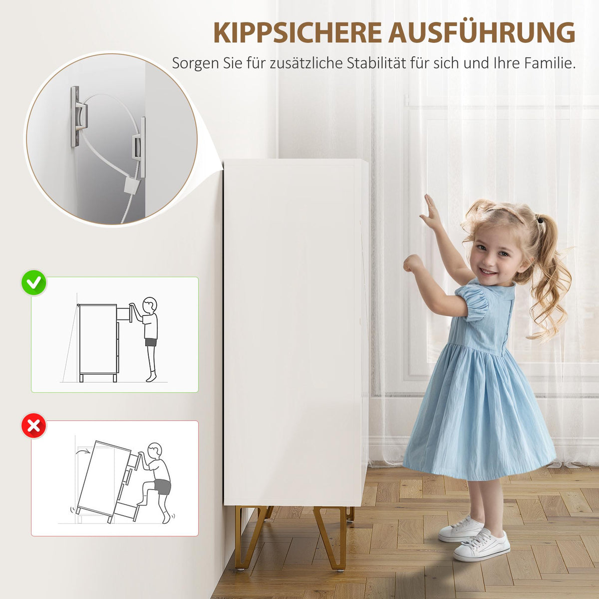 Shoe Cabinet with Adjustable Shelves, White, 72 x 31.5 x 95 cm