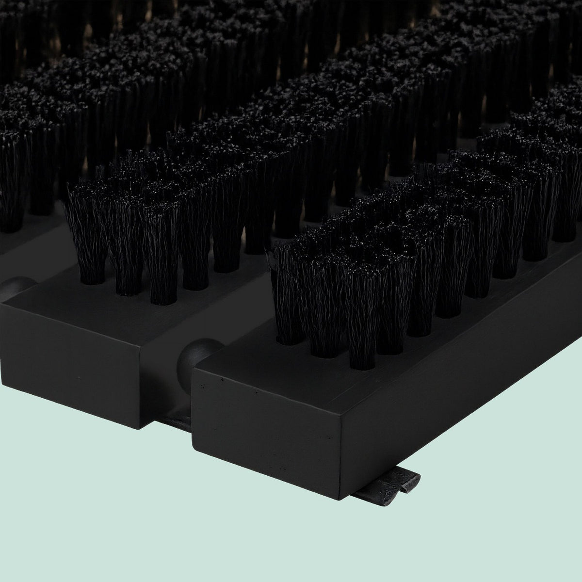 Shoe Cleaner with Wooden Scraper and Rubber Strips