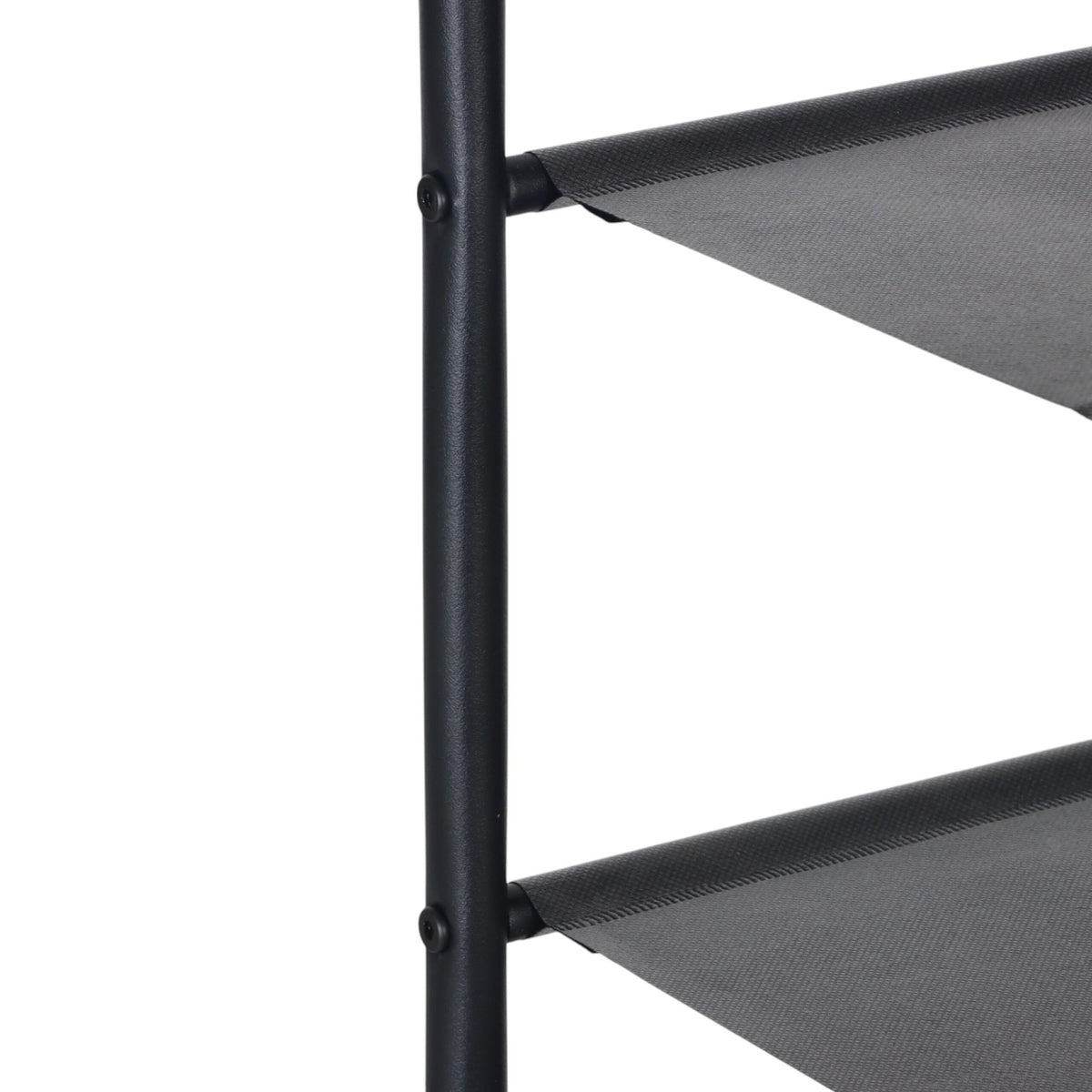 Shoe Rack with 4 Fabric Shelves and Top Shelf
