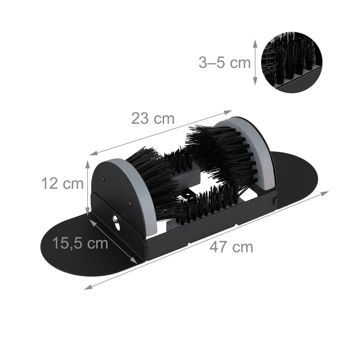 Shoe Scrubber with Surround Brushes for Work Boots