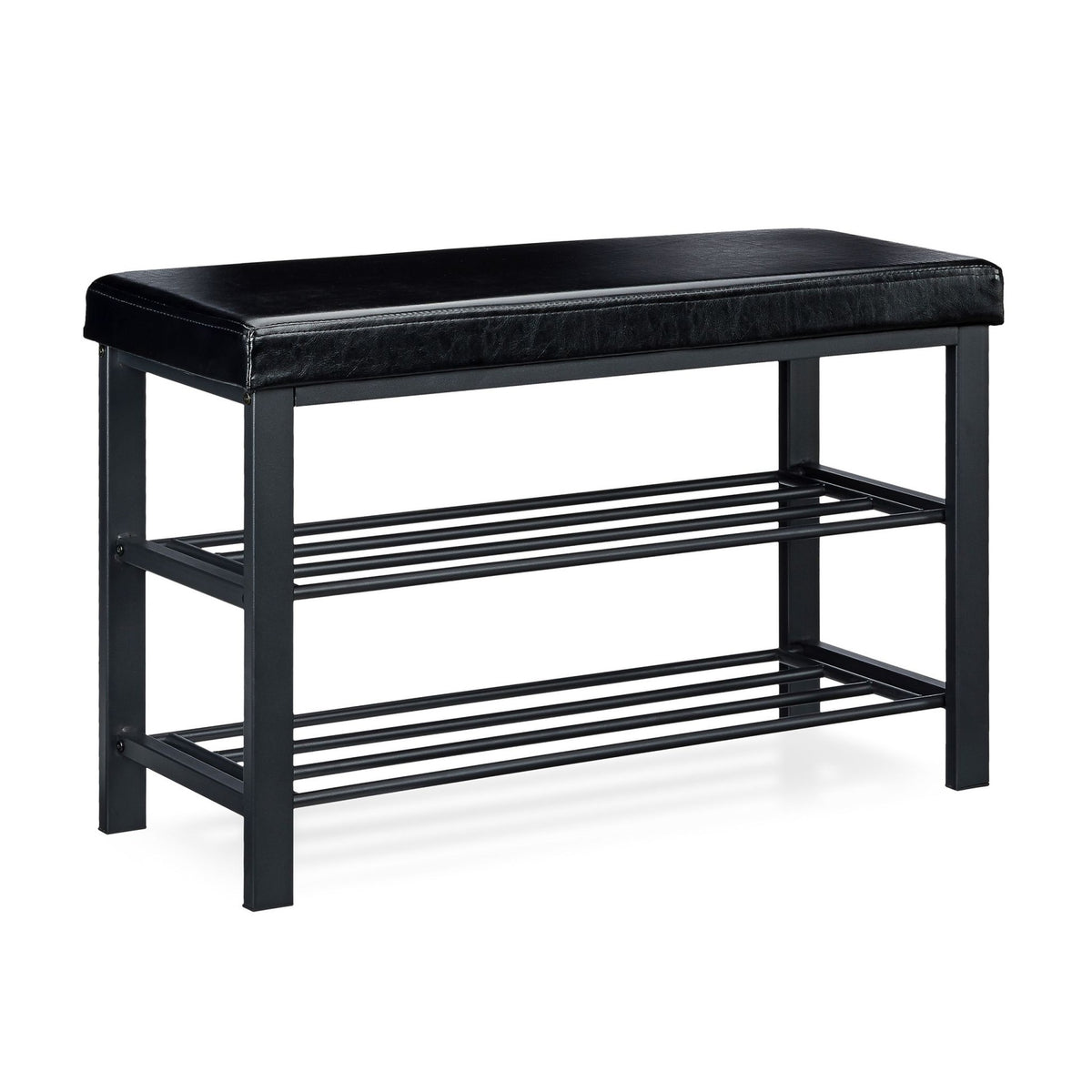 Shoe bench with padded seat