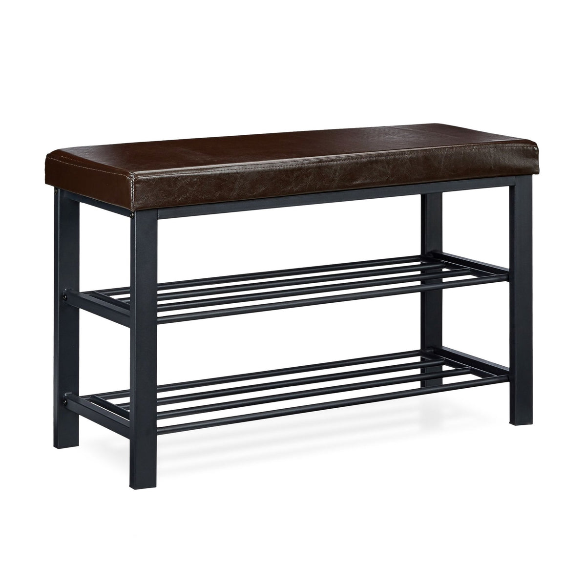 Shoe bench with padded seat