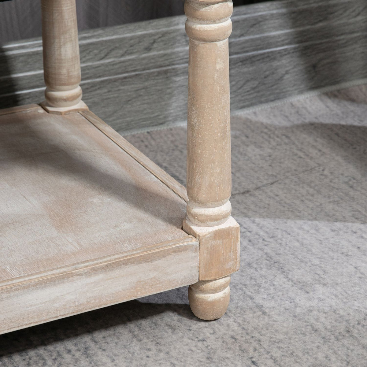 Shoe bench with seat, shoe rack with storage space, padded bench with wooden legs, linen look, gray, 115 x 40 x 48 cm