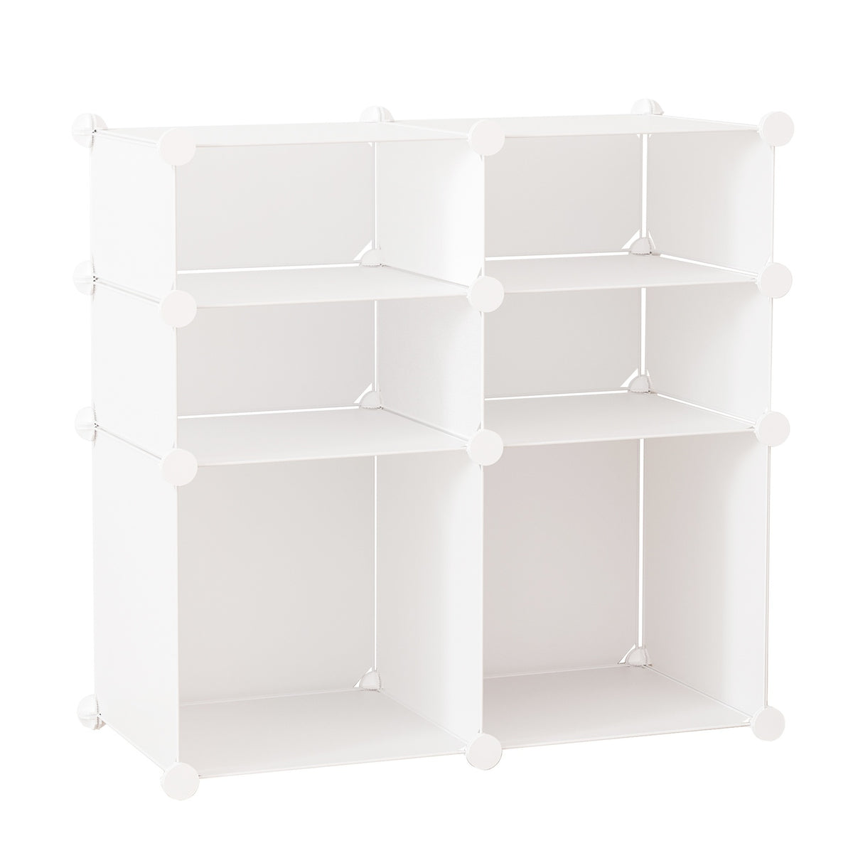 Shoe cabinet shelf with storage boxes, wardrobe made of plastic and steel, white, 75x37x73cm