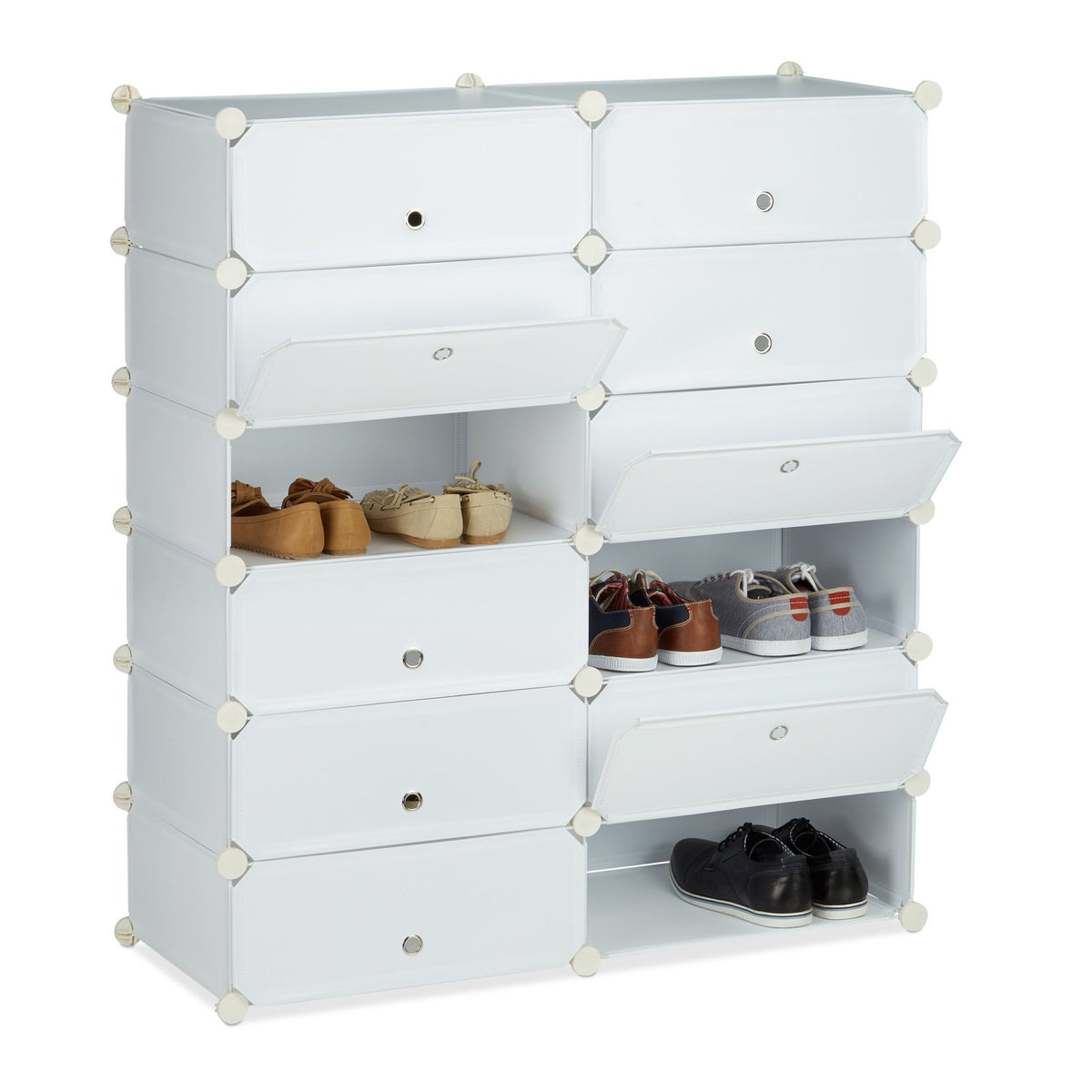 Shoe cabinet with 12 compartments