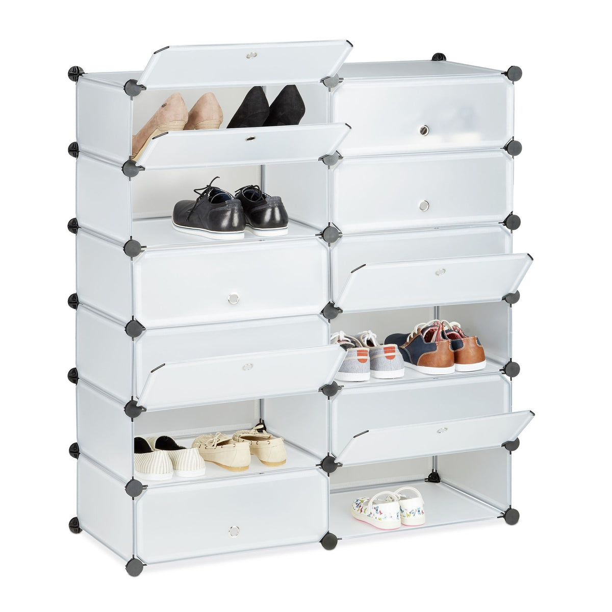 Shoe cabinet with 12 compartments