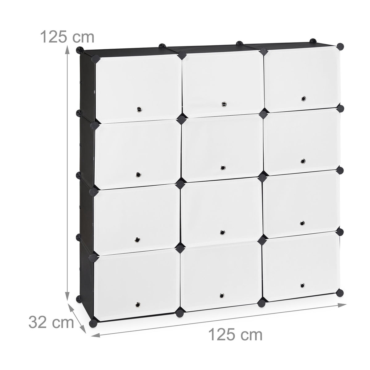 Shoe cabinet with 24 compartments