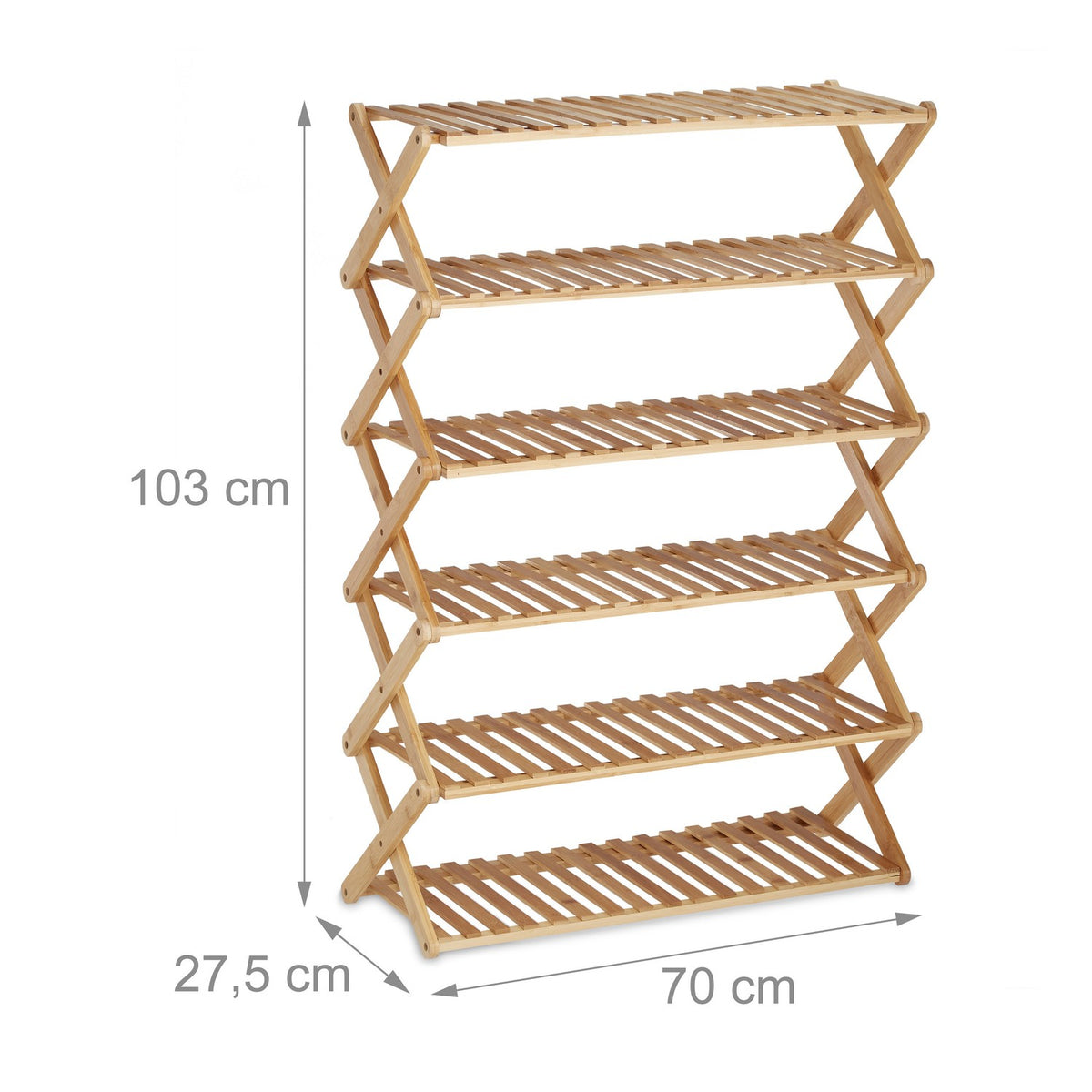 Shoe shelf bamboo