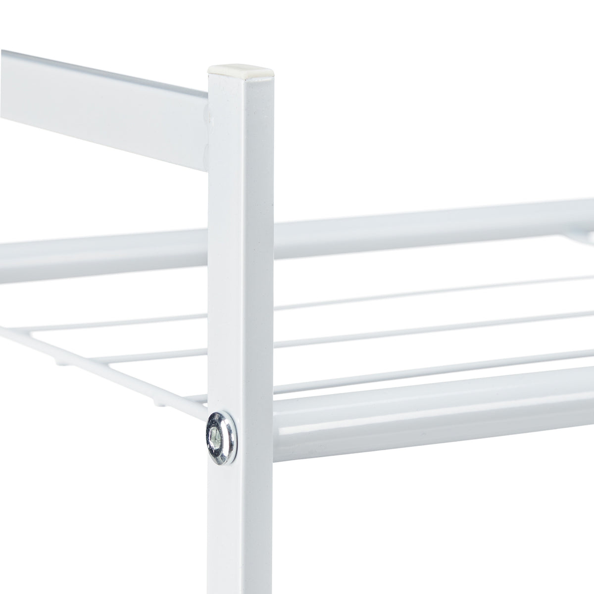 Shoe shelf in metal with 5 shelves