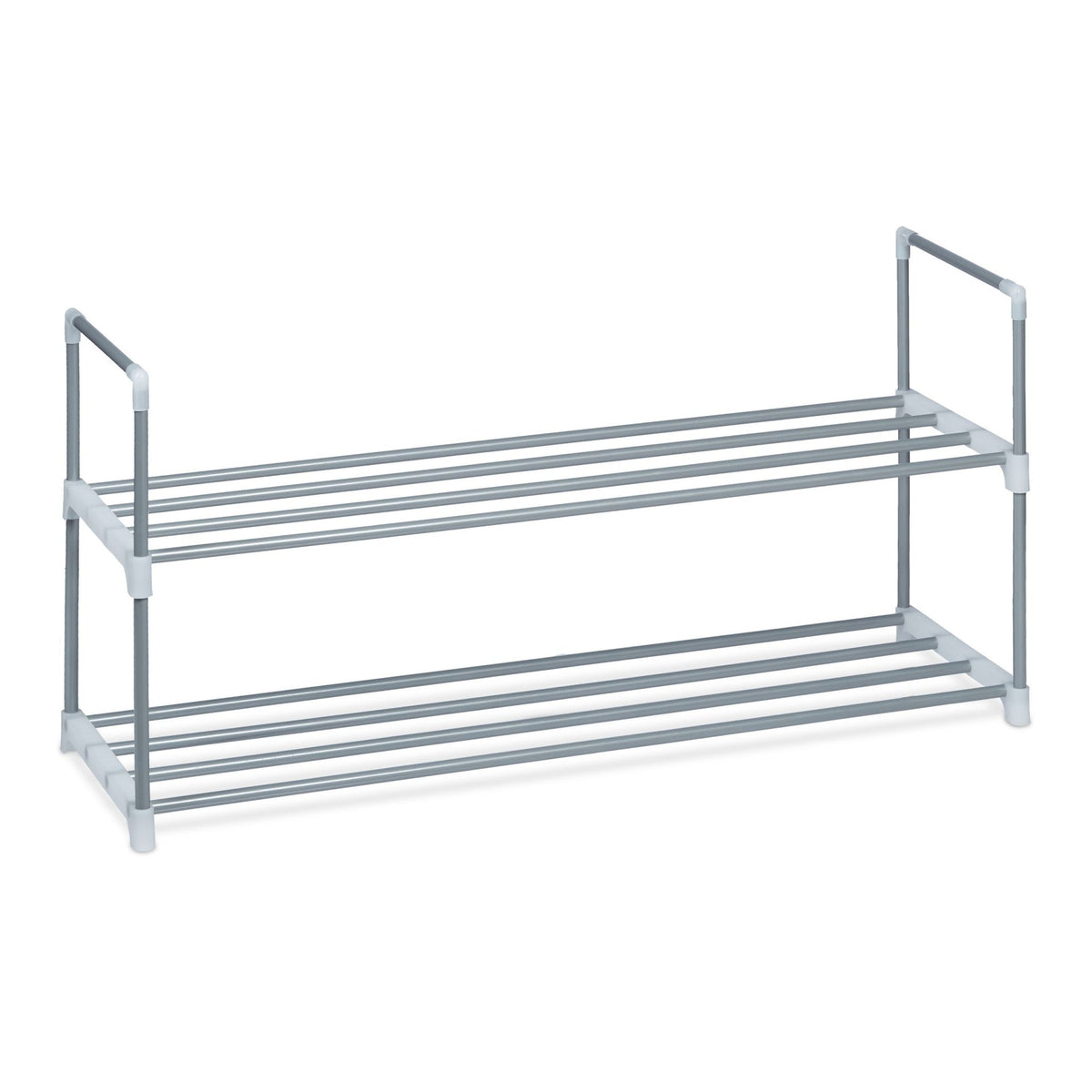 Shoe shelf metal silver