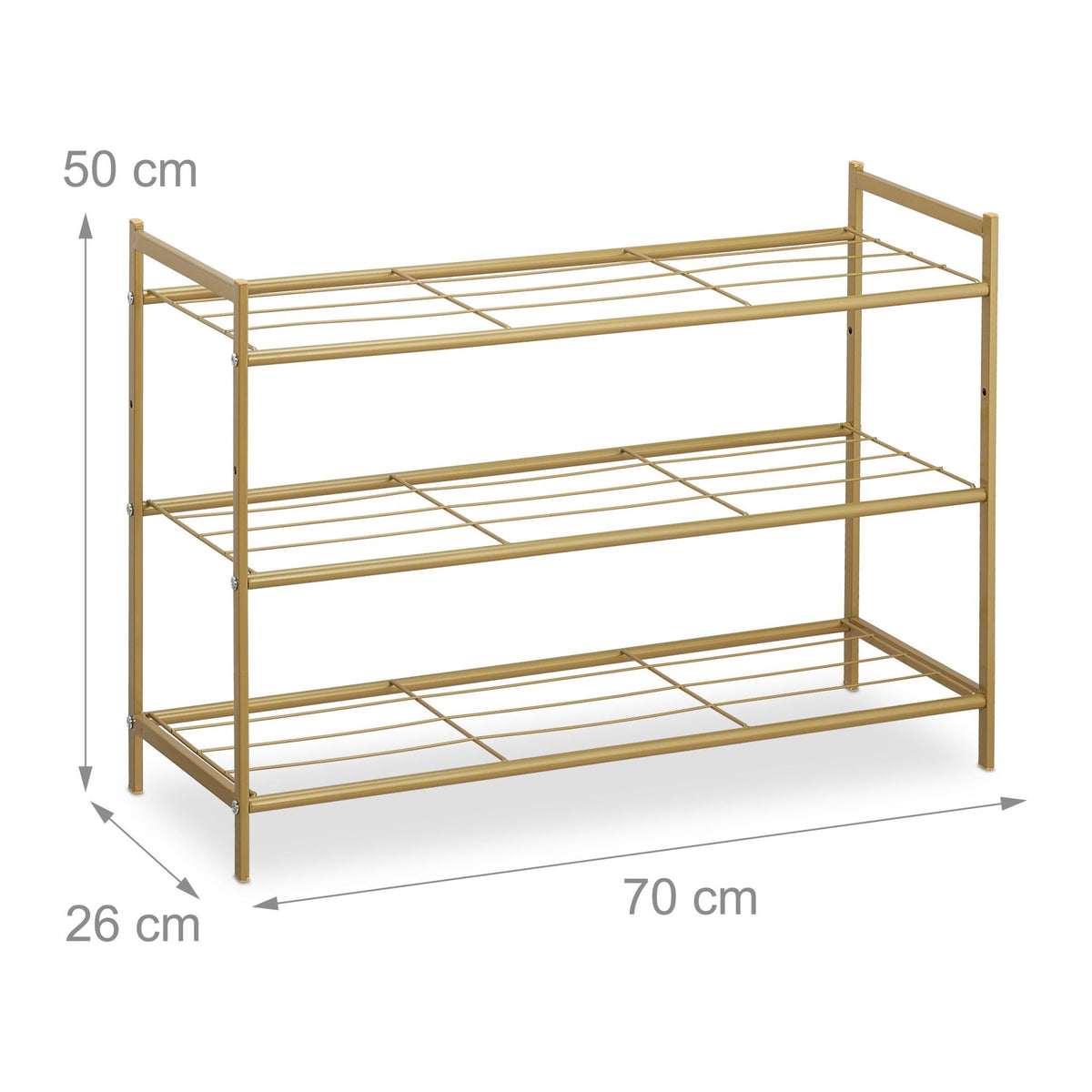 Shoe shelf stackable 3 shelves