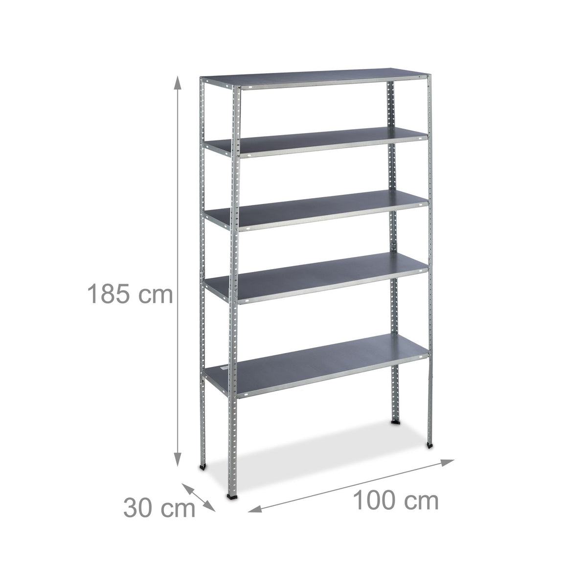 Shoe shelf white, in metal