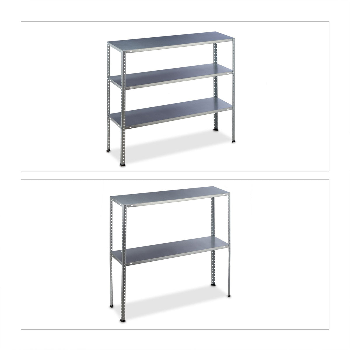 Shoe shelf white, in metal