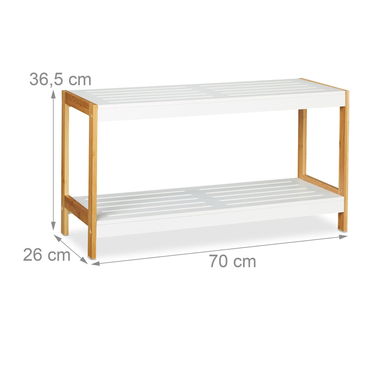 Shoe shelf white nature