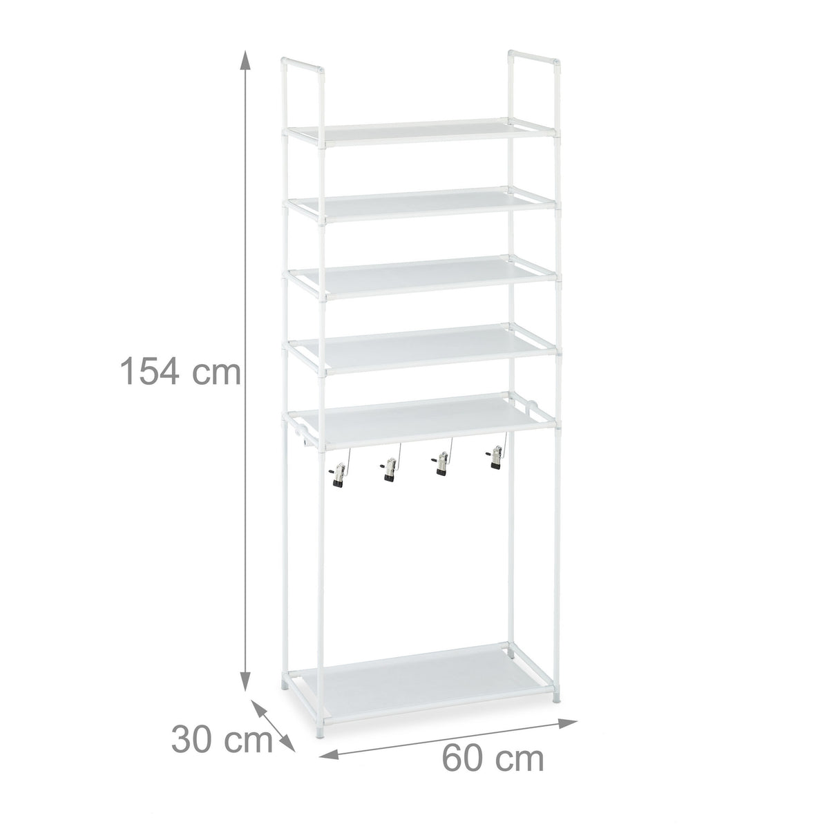 Shoe shelf with 6 shelves