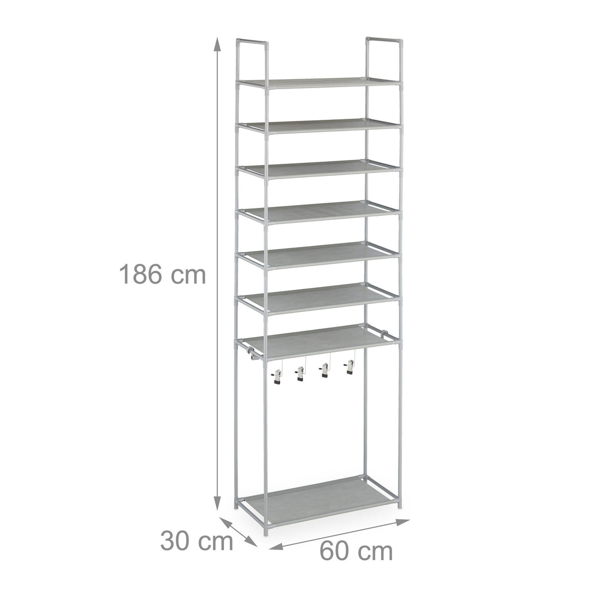Shoe shelf with 8 shelves